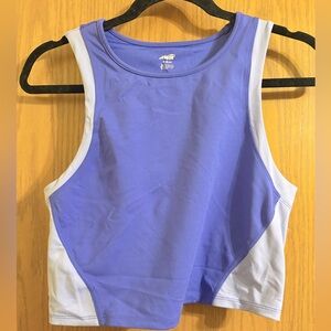Avia Women's Violet and Light Gray Crop Top
